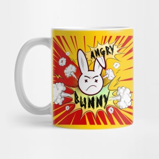 Angry Bunny graphic art Mug